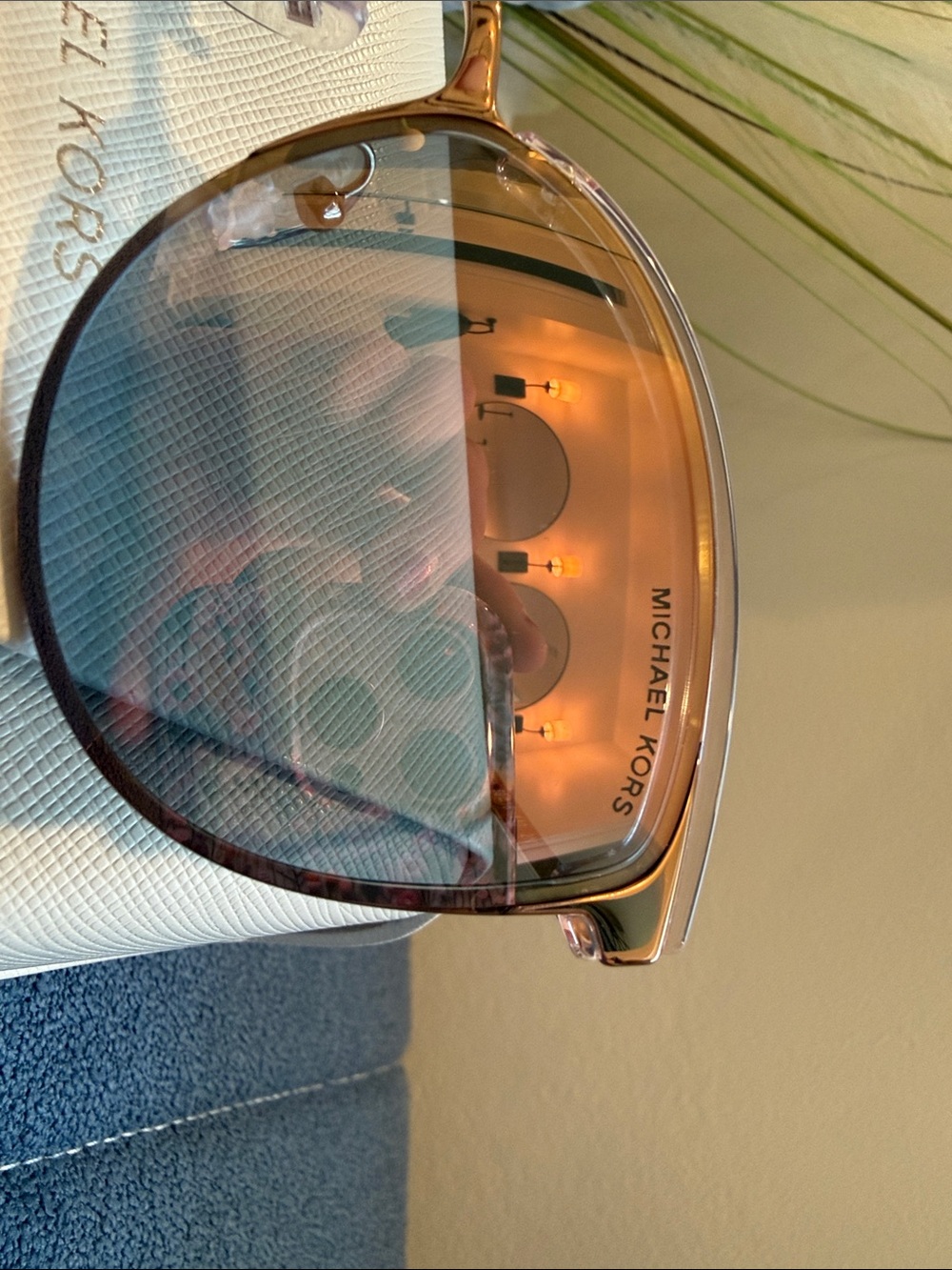 Michael Kors Rose-Tinted Sunglasses - Pink Frames and sunglasses box - Picture 3 of 4